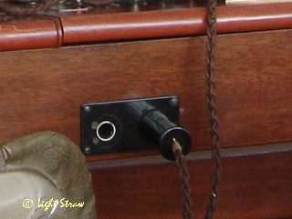 'Headset jack' on front of switchboard.