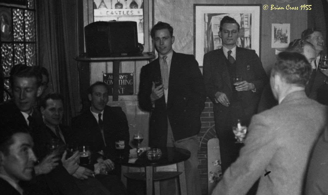 Farewell party in The Rising Sun 1955