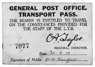 GPO Transport Pass