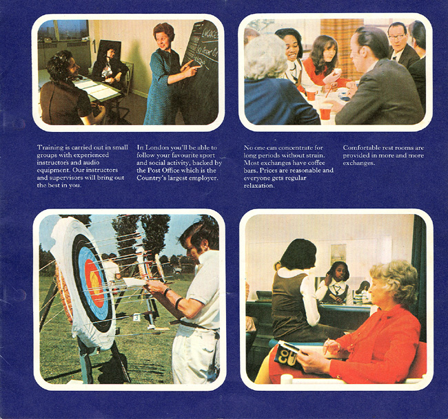 Training is carried out in small groups...