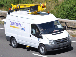 Openreach Ford Transit with Versalift