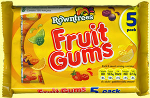 Fruit Gums by Rowntrees